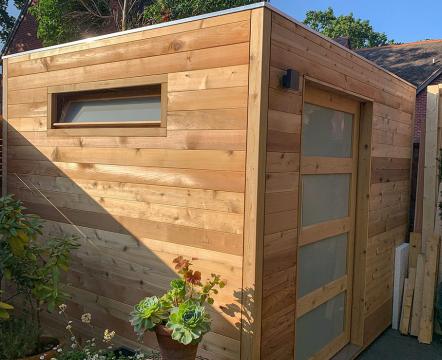 Modern Shed 3m x 2.5m Cedar Cladding