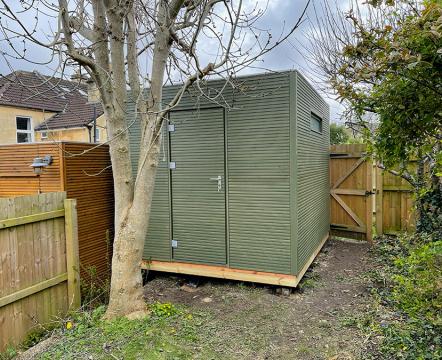 Modern Shed 3m x 2.5m Salt Green