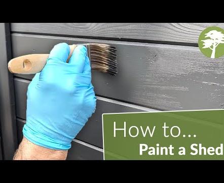 How to re-paint a timber office or shed