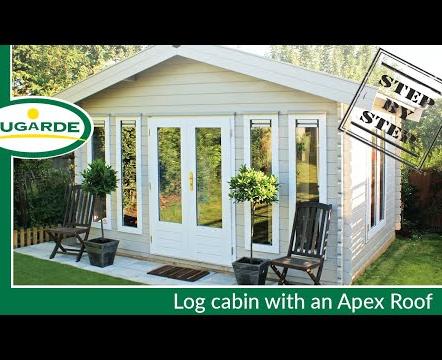 How to build a Log cabin with apex roof