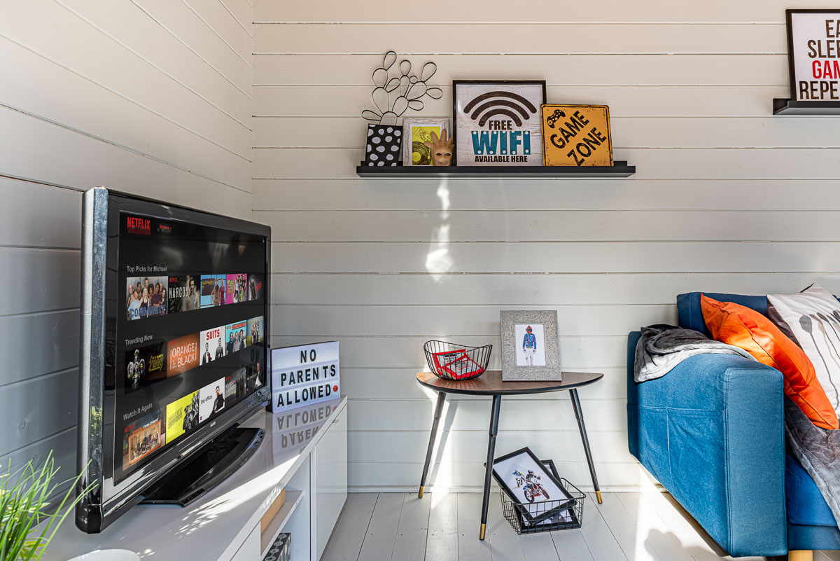 Teenage Den in garden room
